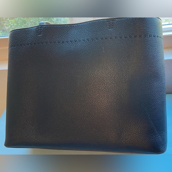 Tory Burch McGraw Tote - Black / Royal Navy - Picture 7 of 16